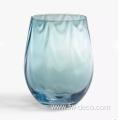 600ml Waterwave Glass Tumblers Stemless Wine Glasses